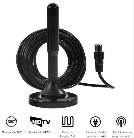 ANTENA DIGITAL FULL HD 4K + ENVÍO GRATIS